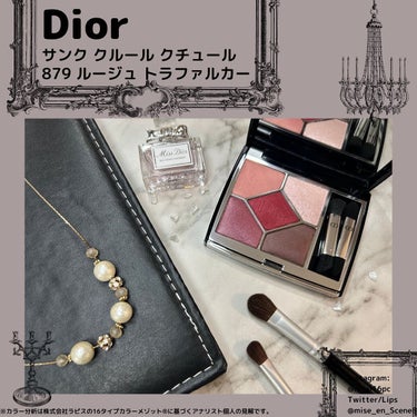 【旧】サンク クルール クチュール 879 ルージュ トラファルガー/Dior/パウダーアイシャドウを使ったクチコミ（1枚目）