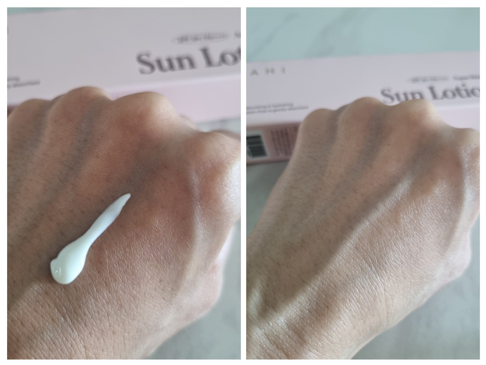 アクアシールド日焼け止めローション/KAHI/日焼け止めローションを使ったクチコミ（2枚目）