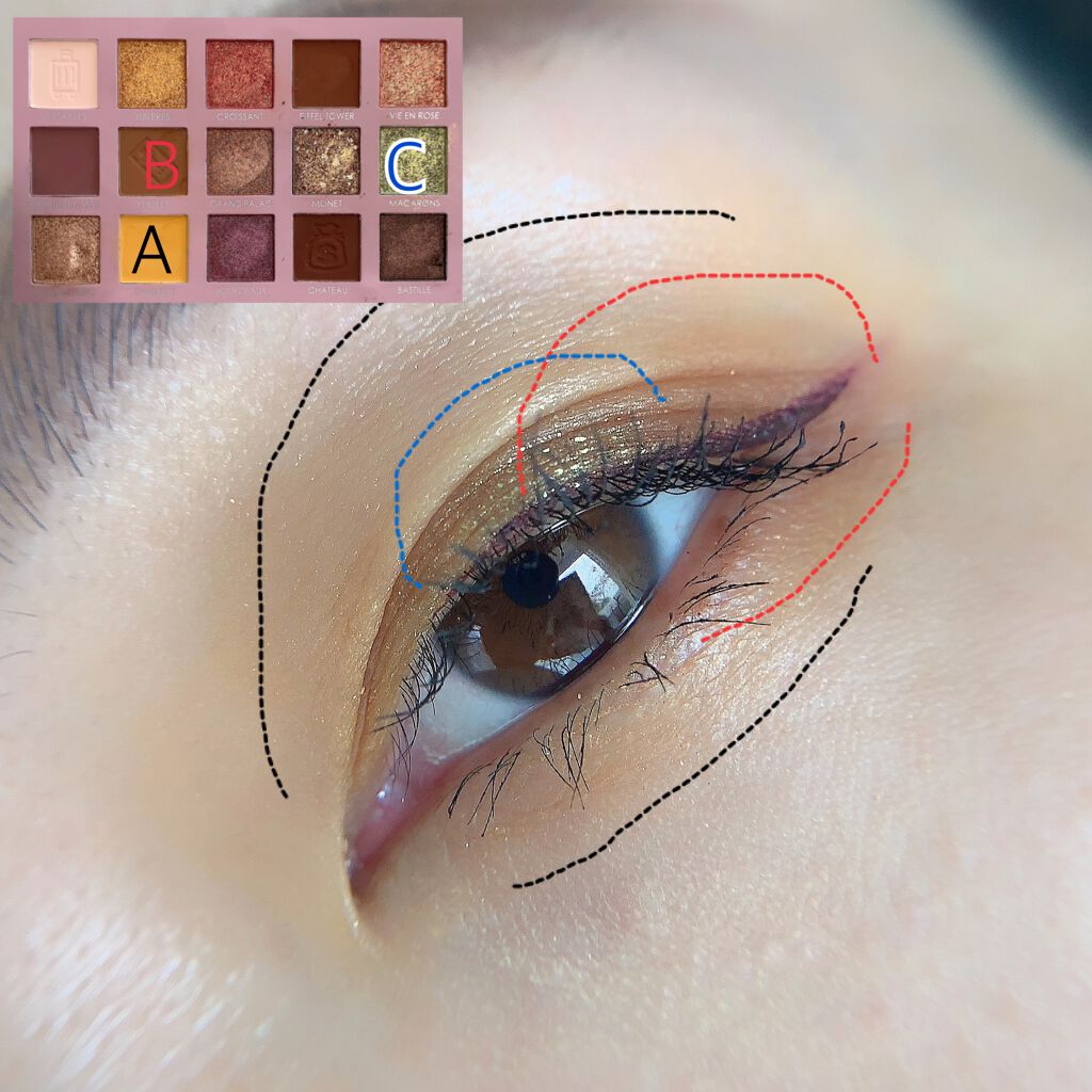 GO TRAVEL 15色アイシャドウパレット/FOCALLURE/アイシャドウパレットを使ったクチコミ(2枚目)