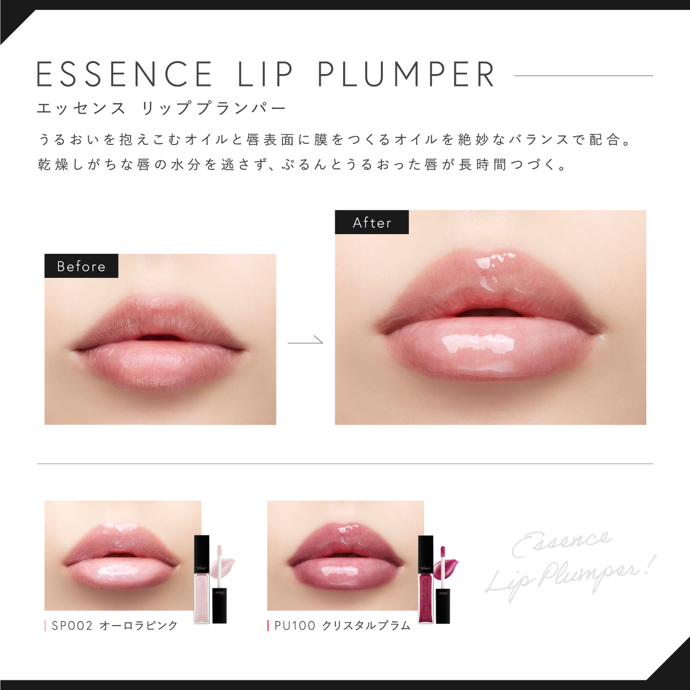 Visée(ヴィセ)Official アカウント on LIPS 「⋱限定色、もうゲットした?⋰#エッセンスリッププランパーから8..」(2枚目)