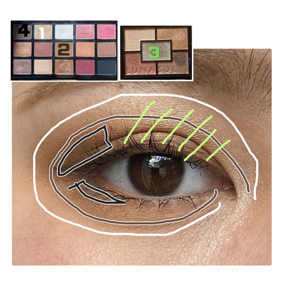 プレイカラーアイパレット レオパードランウェイ/ETUDE/アイシャドウパレットを使ったクチコミ（2枚目）