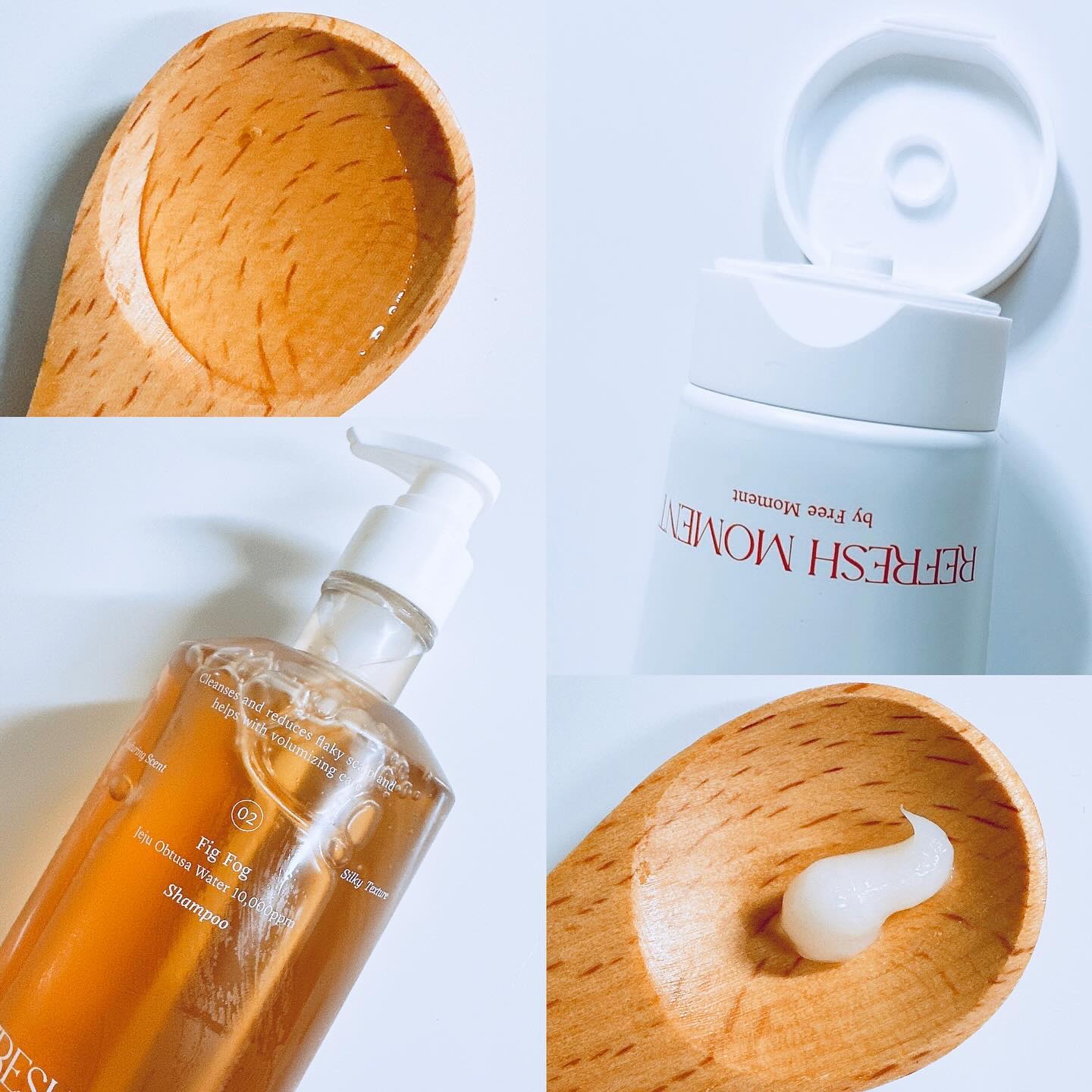 リフレッシュモーメントパフュームシャンプー/トリートメント Fig Fog/Free Moment /市販シャンプーを使ったクチコミ（3枚目）