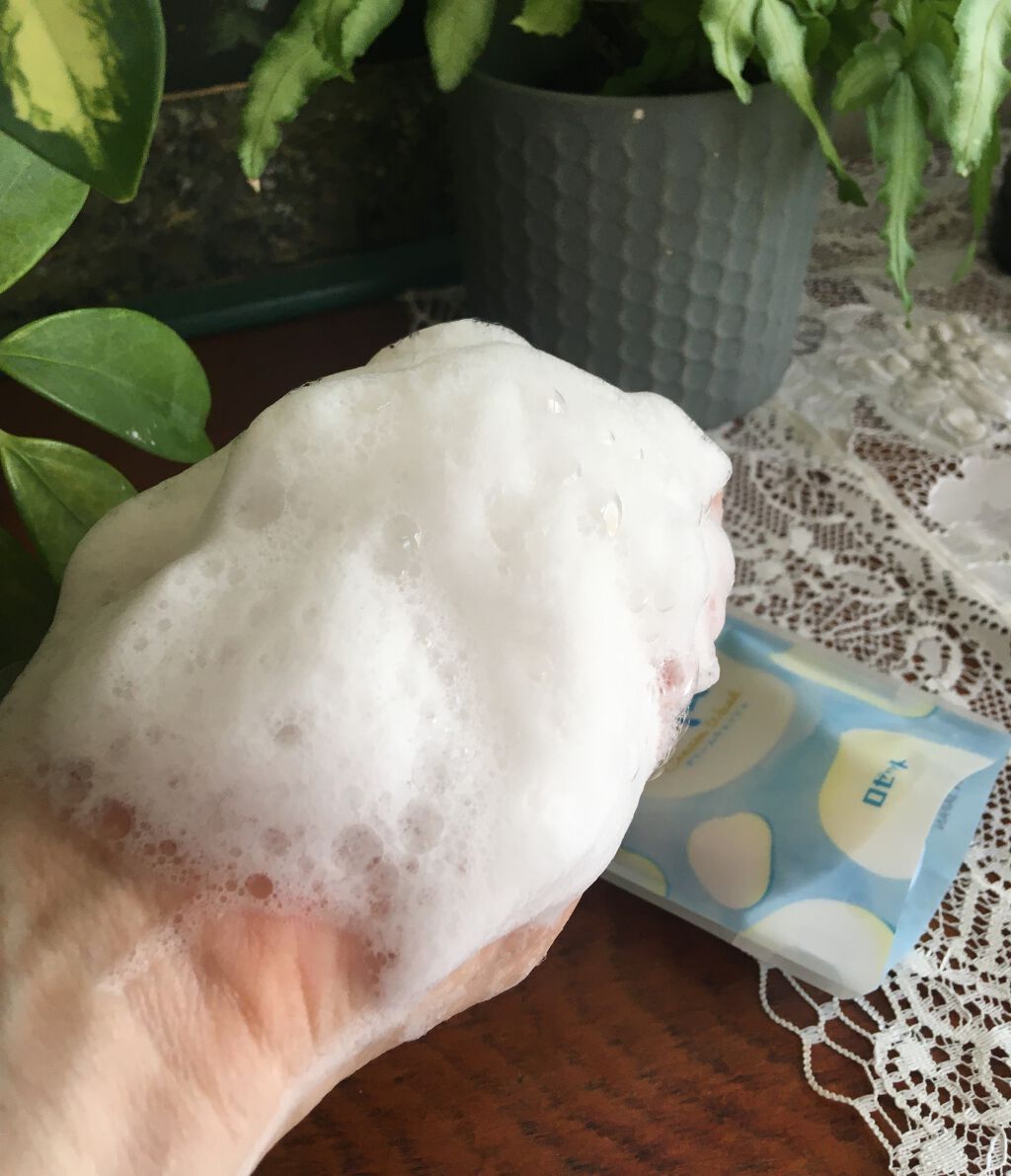 はい！みるく特濃 クリームウォッシュ/ロゼット/洗顔フォームを使ったクチコミ（2枚目）