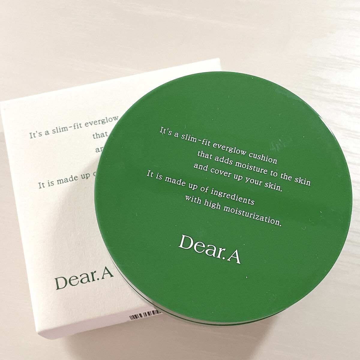 スリムフィットエバーグロウクッション 21バニラ/Dear.A/クッションファンデーションを使ったクチコミ（1枚目）