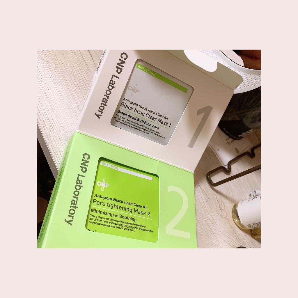 アンチポアブラックヘッドパーフェクトクリアキット/CNP Laboratory/シートマスク・パックを使ったクチコミ（1枚目）