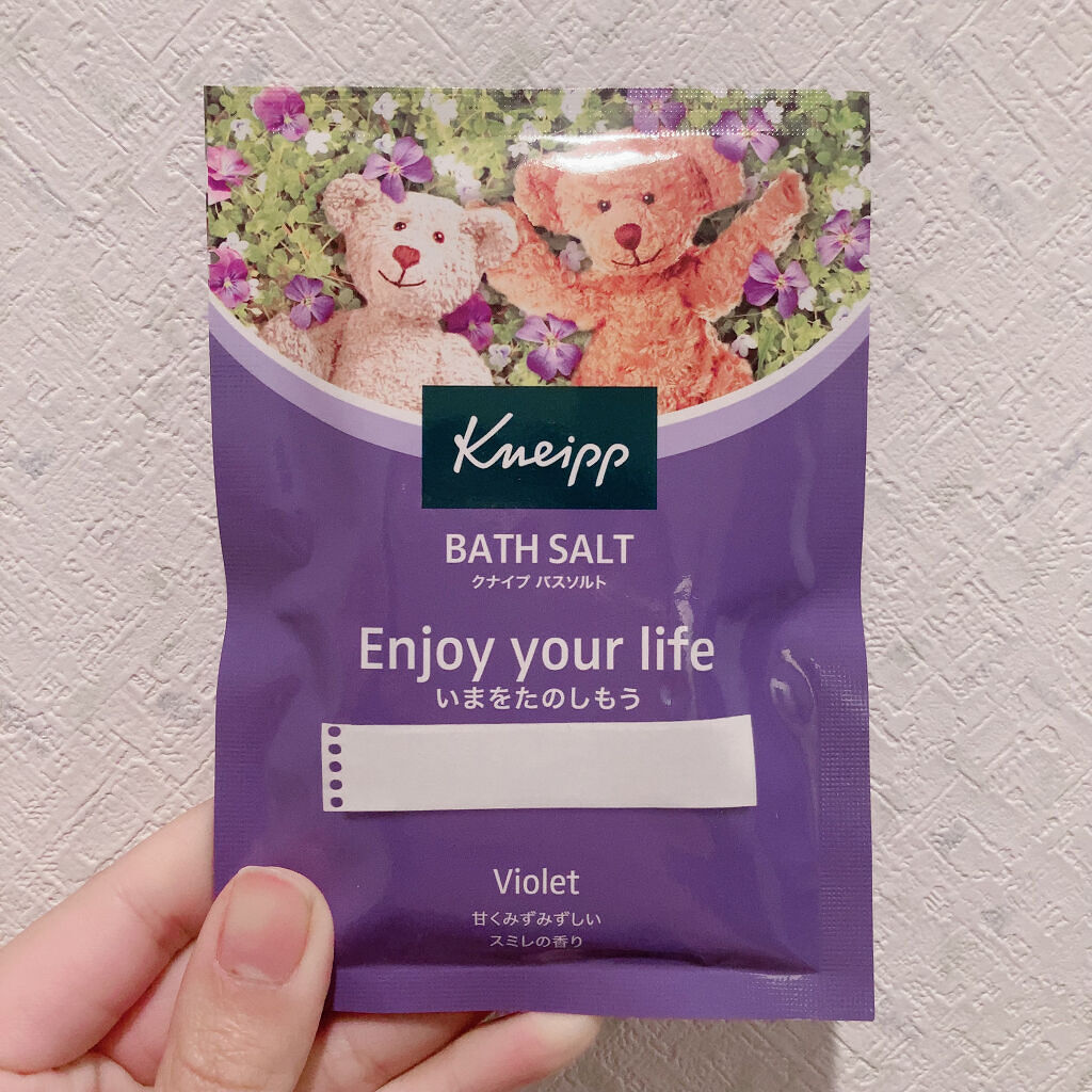 クナイプ バスソルト スミレの香り/クナイプ/無機塩系入浴剤を使ったクチコミ（3枚目）