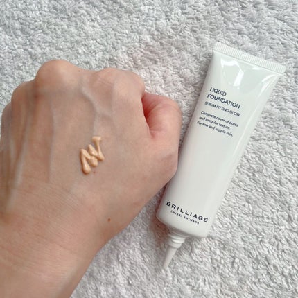 リキッドファンデーション セラム フィッティング グロウ/ブリリアージュ/リキッドファンデーションを使ったクチコミ(2枚目)