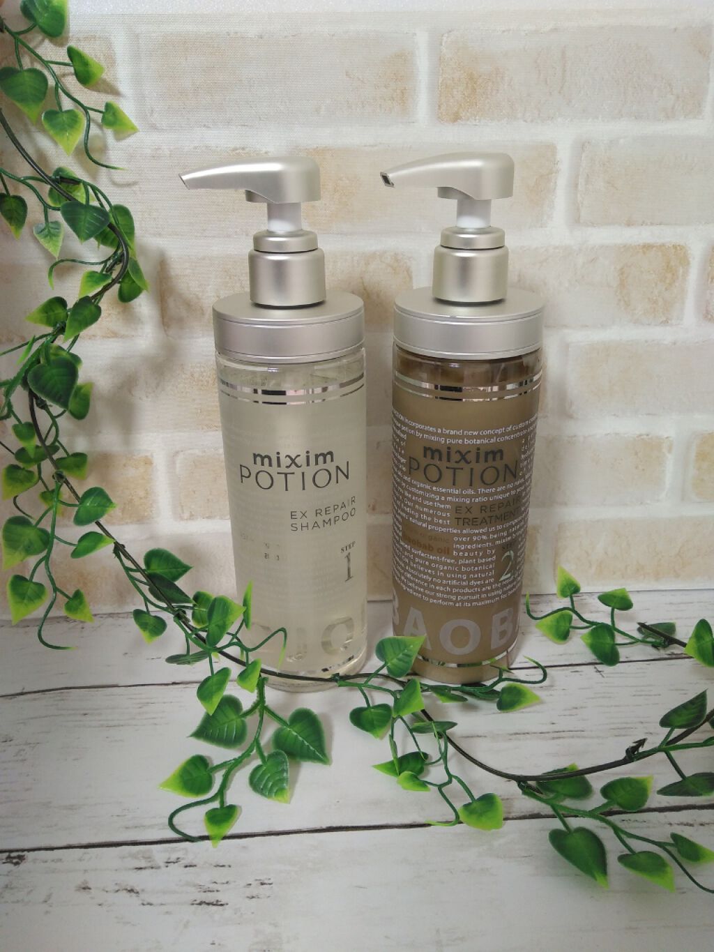 リペアシャンプー/ヘアトリートメント/mixim POTION/シャンプー・コンディショナーを使ったクチコミ(1枚目)