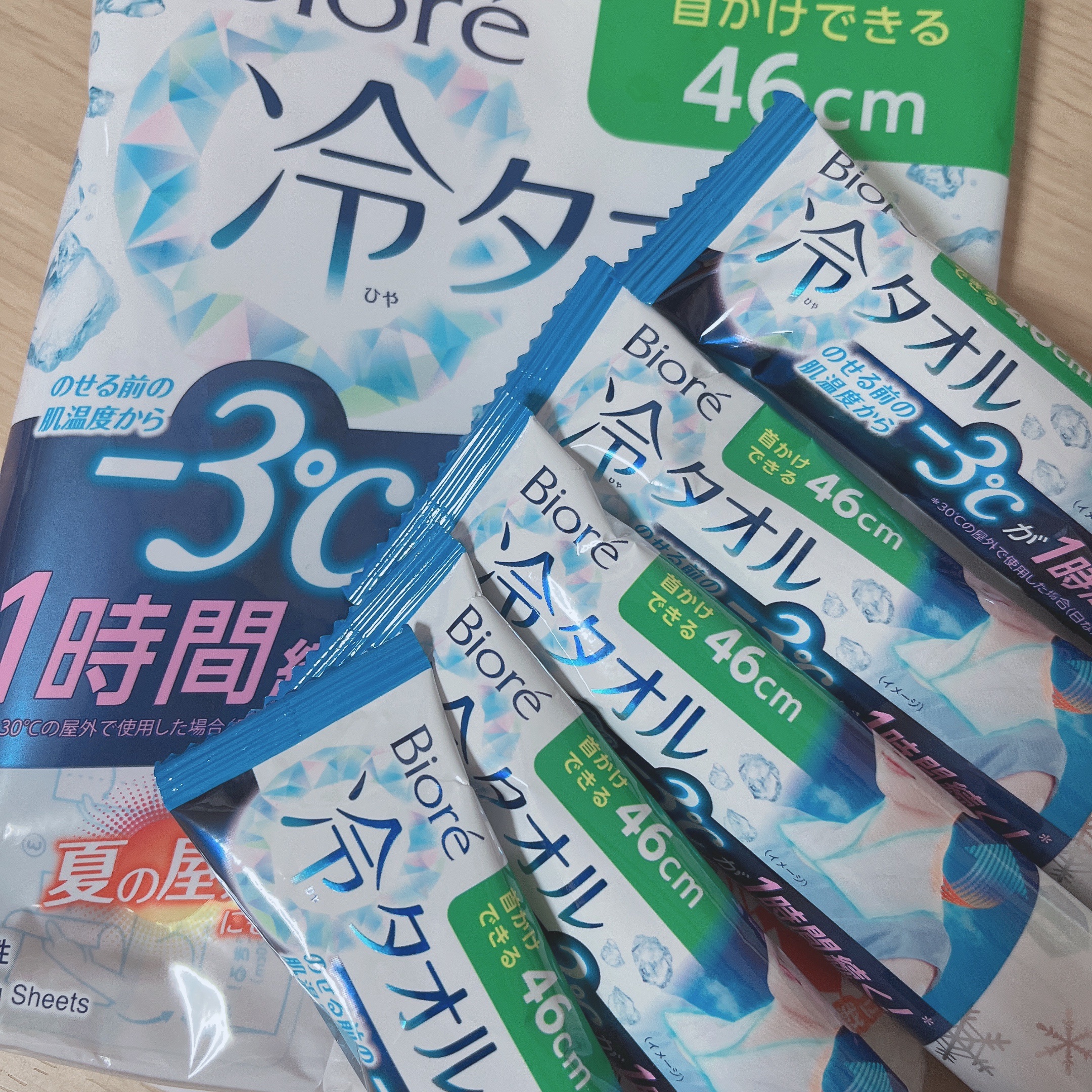 冷タオル 無香性/ビオレ/ボディシートを使ったクチコミ（1枚目）