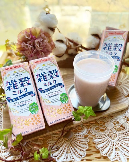 ペダル on LIPS 「植物性ミルクにハマってます🥛ˎˊ˗【雑穀ミルク∼milletm..」(5枚目)