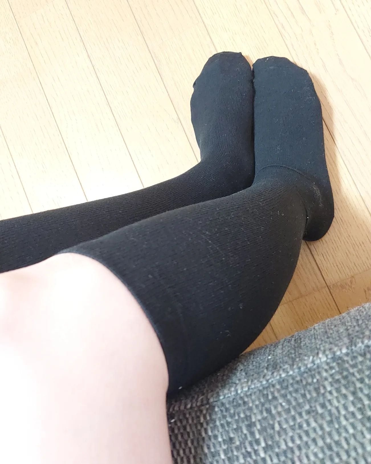 オリーブ おやすみ 綿混着圧オーバーニー/レガルト/ボディグッズを使ったクチコミ(4枚目)