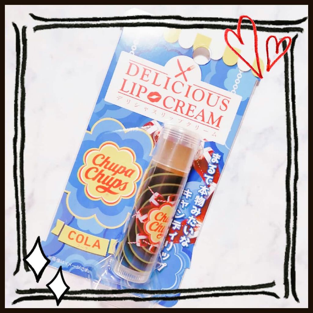デリシャスリップクリーム Chupa Chups（チュッパチャプス）/デリシャスリップクリーム/リップクリームを使ったクチコミ（1枚目）