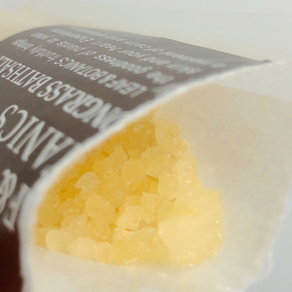 バスソルト レモングラス/LEAF＆BOTANICS /無機塩系入浴剤を使ったクチコミ（2枚目）