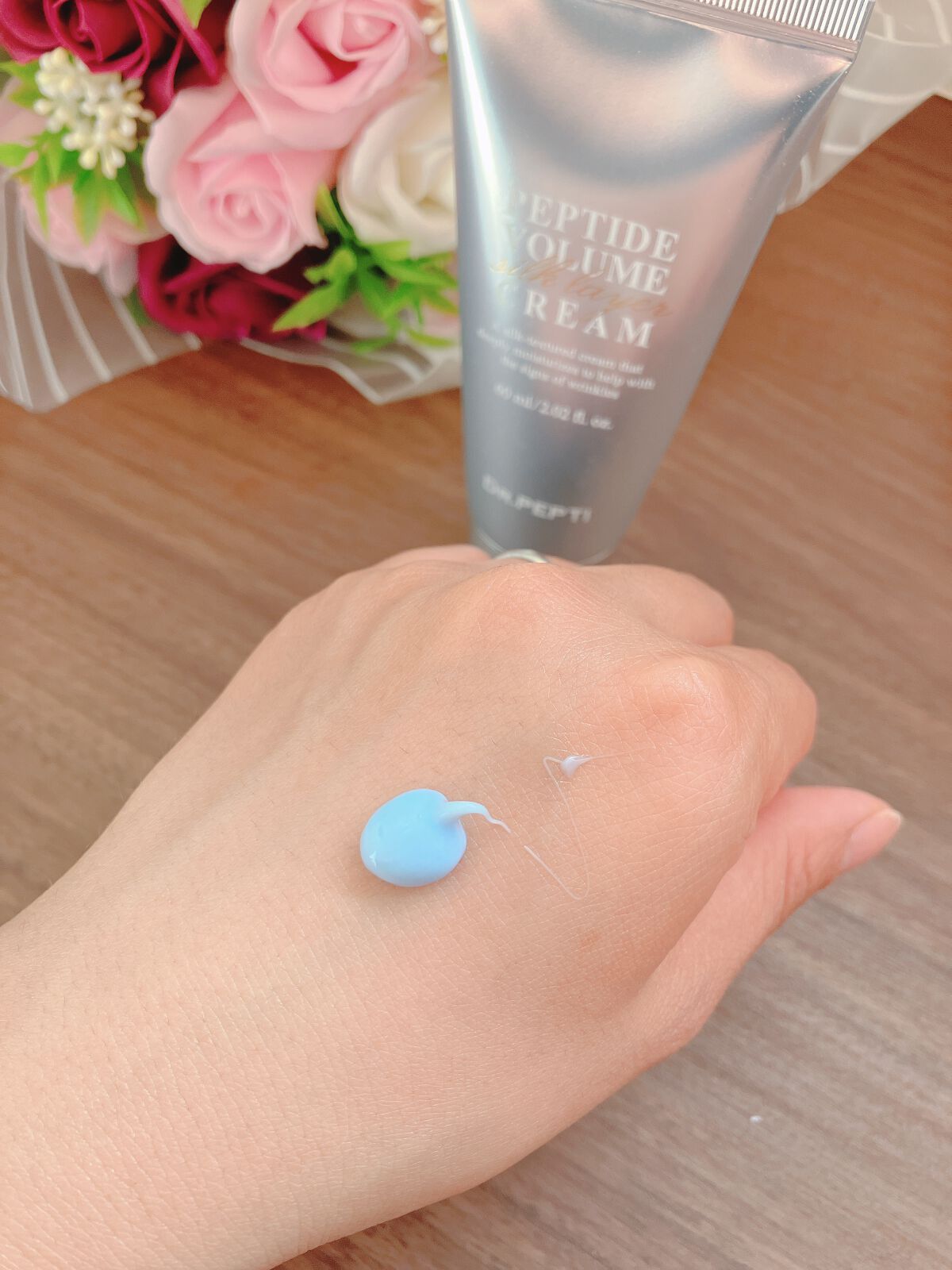 ペプチドボリュームシルクレイヤークリー厶/DR.PEPTI/フェイスクリームを使ったクチコミ（3枚目）