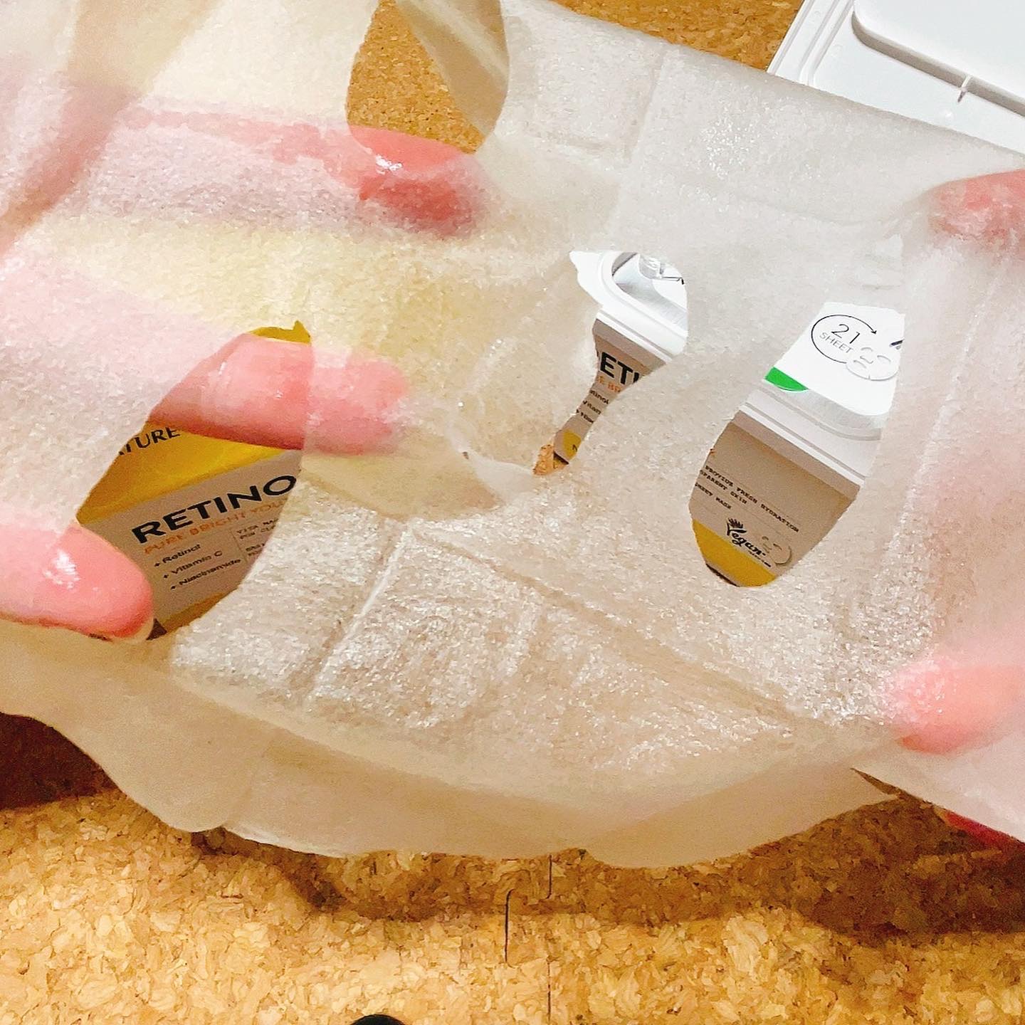 キューブマスク レチノール/ネイチャーリパブリック/シートマスク・パックを使ったクチコミ（2枚目）