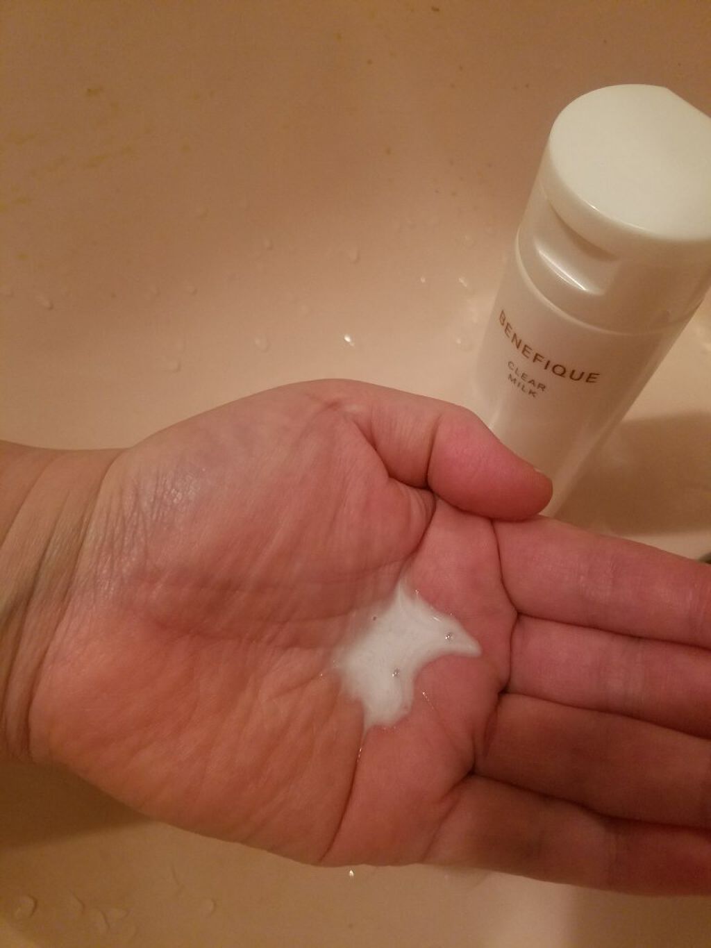 クリアミルク/BENEFIQUE/その他洗顔料を使ったクチコミ（2枚目）