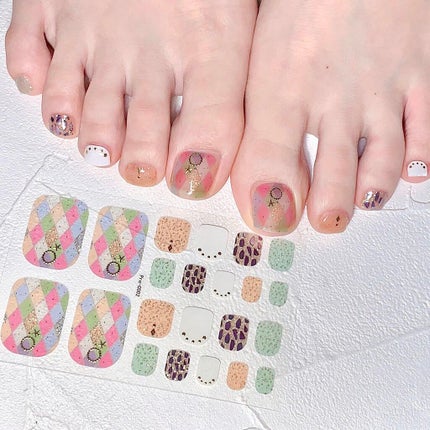 ジェルネイル風シール ライフネイル/ネイル工房/ネイルシールを使ったクチコミ(2枚目)