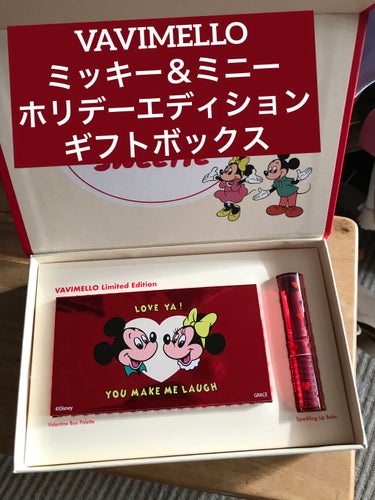 VAVI MELLO <Mickey&Minnie> Holiday Edition Gift Boxのクチコミ「こんにちは😃

今日はVAVI MELLOのMickey&MinnieHoliday Edit.....」（1枚目）