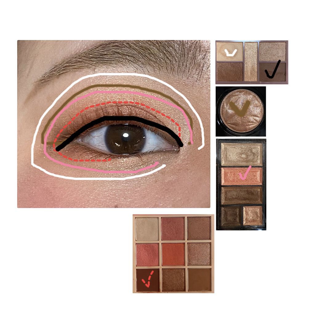 ショコラスウィート アイズ/リンメル ロンドン/アイシャドウパレットを使ったクチコミ（2枚目）