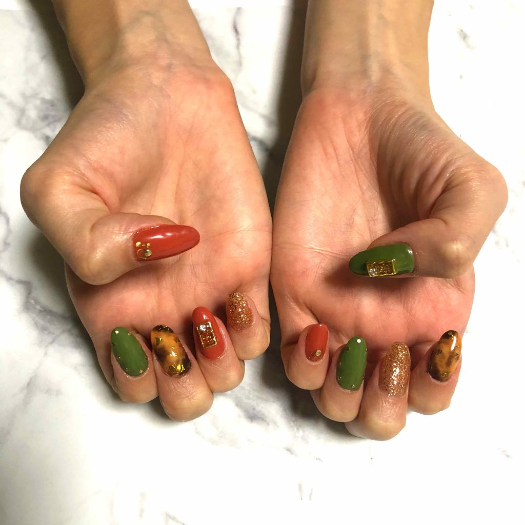 ジェルネイル（ライト対応）/セリア/ジェルネイルを使ったクチコミ（2枚目）