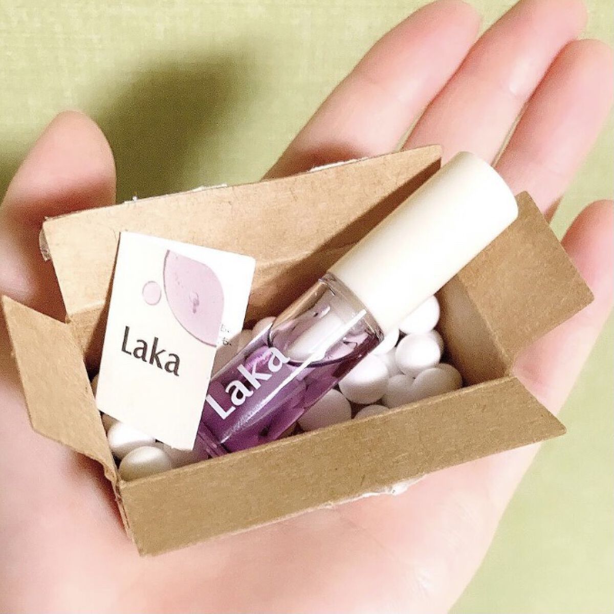 スージングヴィーガンリップオイル/Laka/リップオイルを使ったクチコミ（2枚目）