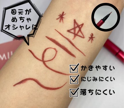 スキルレスライナー/LUMIURGLAS/リキッドアイライナーを使ったクチコミ(2枚目)