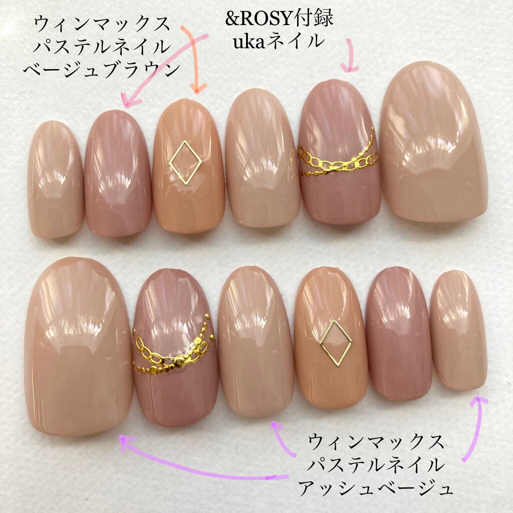 ウィンマックス パステルカラー ネイルエナメル/DAISO/マニキュアを使ったクチコミ(2枚目)