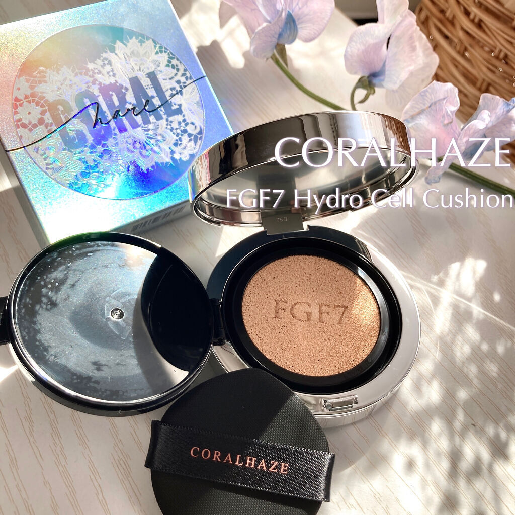 FGF7 ハイドロセルクッション/Coralhaze/クッションファンデーションを使ったクチコミ（1枚目）