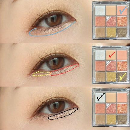 グリッターペディアアイパレット/unleashia/アイシャドウパレットを使ったクチコミ(4枚目)