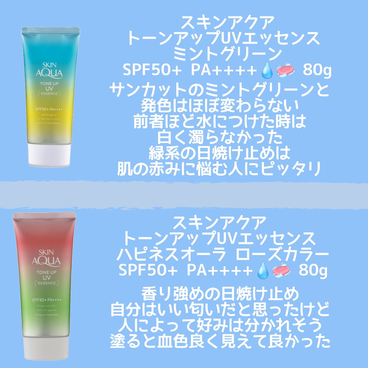 スキンアクア スーパーモイスチャージェル/スキンアクア/日焼け止めジェルを使ったクチコミ(4枚目)