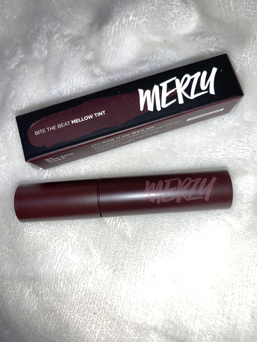 バイト ザ ビート メロウ ティント M4 ビアンローズ/MERZY/リップティントを使ったクチコミ（1枚目）