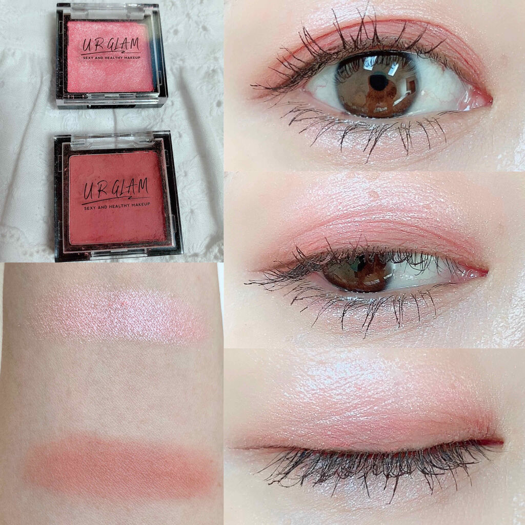 UR GLAM　POWDER EYESHADOW ロージーベージュ/U R GLAM/単色アイシャドウを使ったクチコミ（1枚目）