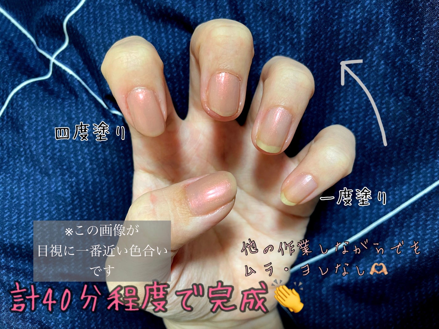 ネイルファンデーション/パラドゥ/マニキュアを使ったクチコミ(2枚目)