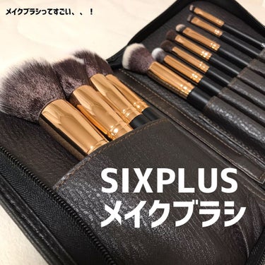 貴族のゴールド メイクブラシ11本セット 化粧ポーチ付き/SIXPLUS/メイクブラシを使ったクチコミ（1枚目）