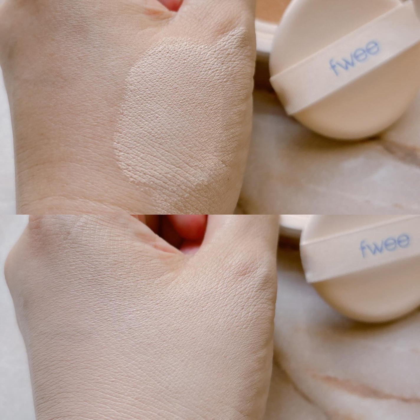 フィー クッションエッグフィットカバー/fwee/クッションファンデーションを使ったクチコミ(3枚目)