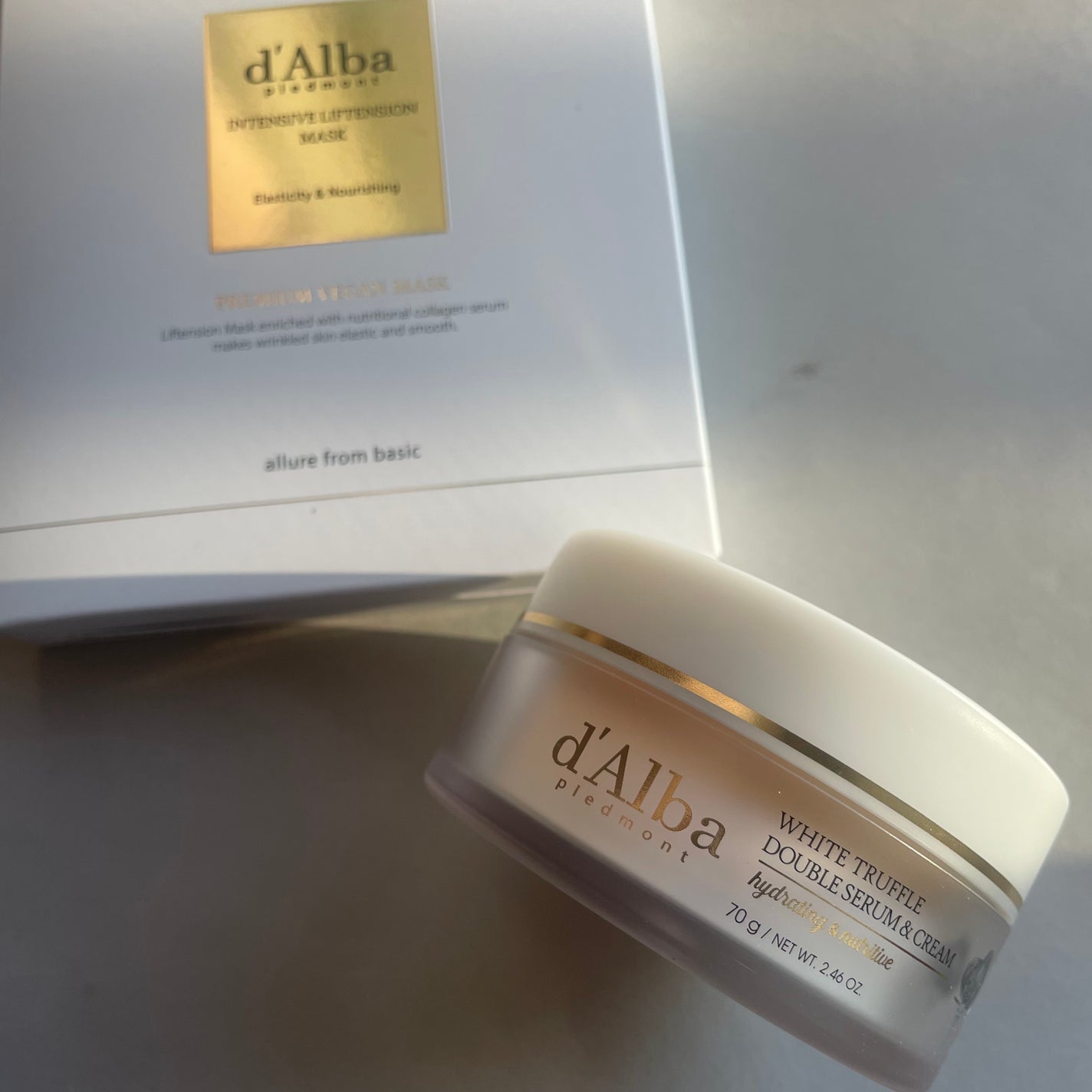 ホワイトトリュフダブルセラムアンドクリーム/ダルバ/フェイスクリームを使ったクチコミ(1枚目)