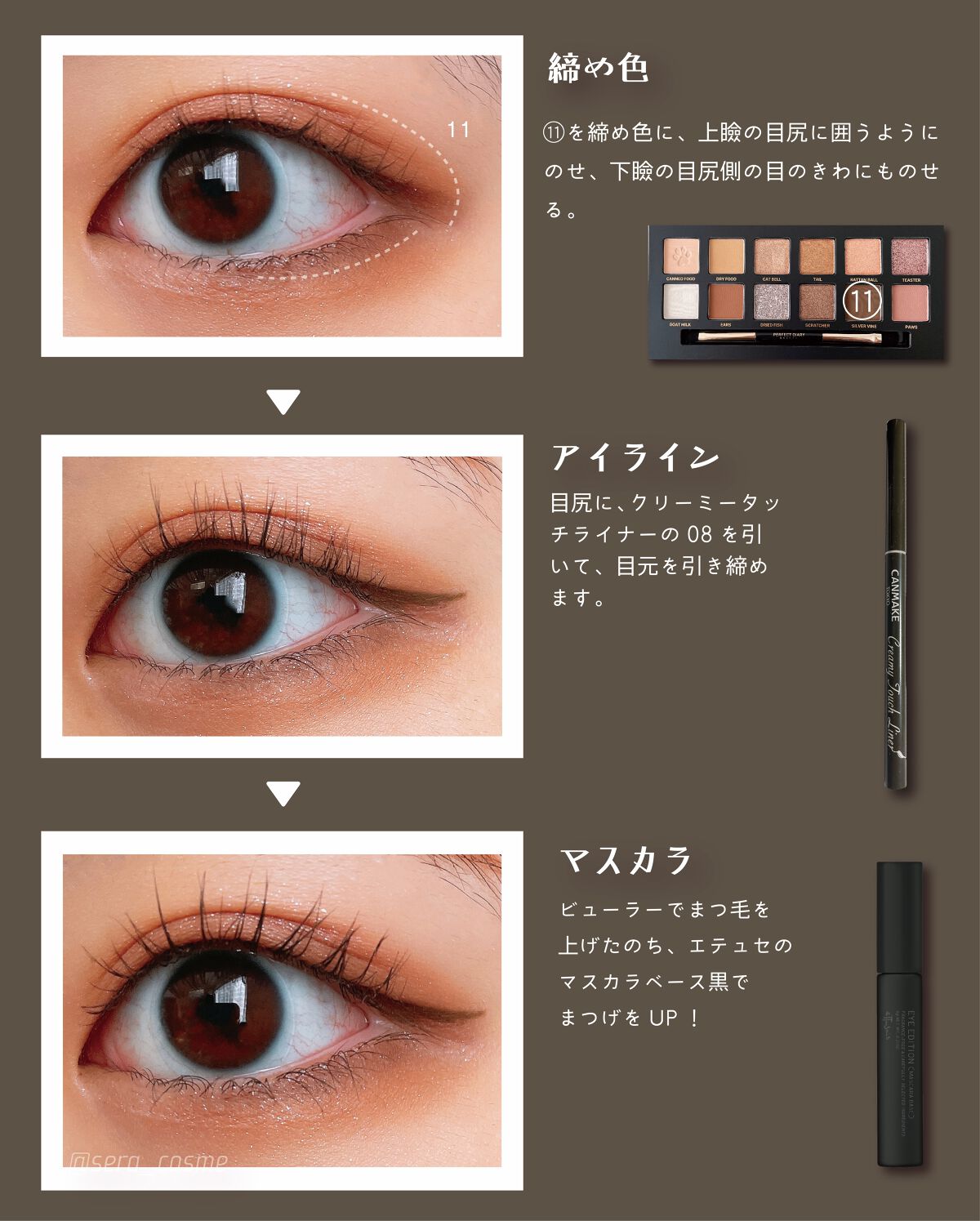 クリーミータッチライナー/キャンメイク/ジェルアイライナーを使ったクチコミ(3枚目)