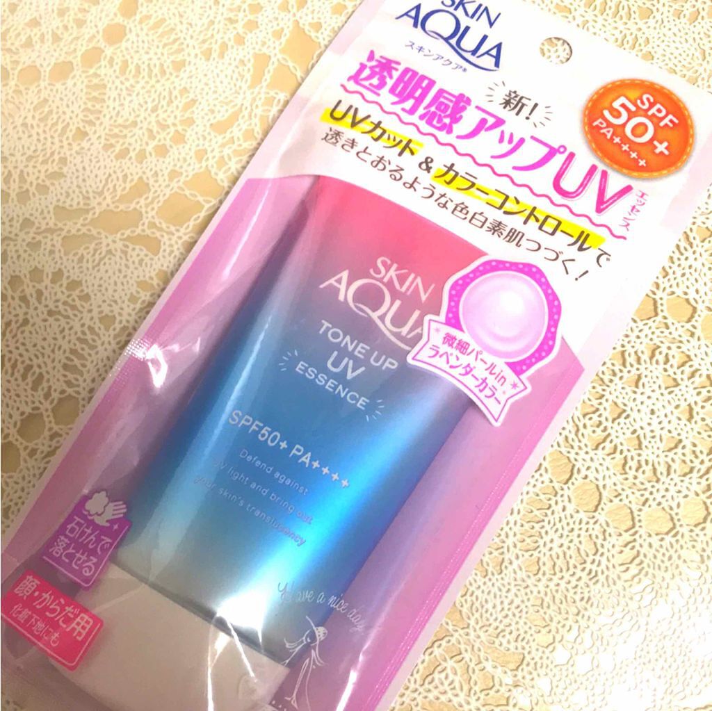 スキンアクア トーンアップUVエッセンス/スキンアクア/日焼け止めクリームを使ったクチコミ(1枚目)