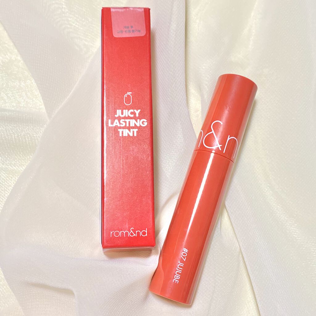 ジューシーラスティングティント/rom&nd/リップティントを使ったクチコミ（2枚目）