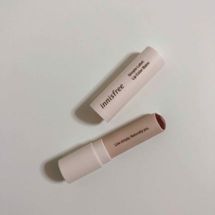 シンプルラベル リップカラーバーム/innisfree/リップケアを使ったクチコミ(4枚目)