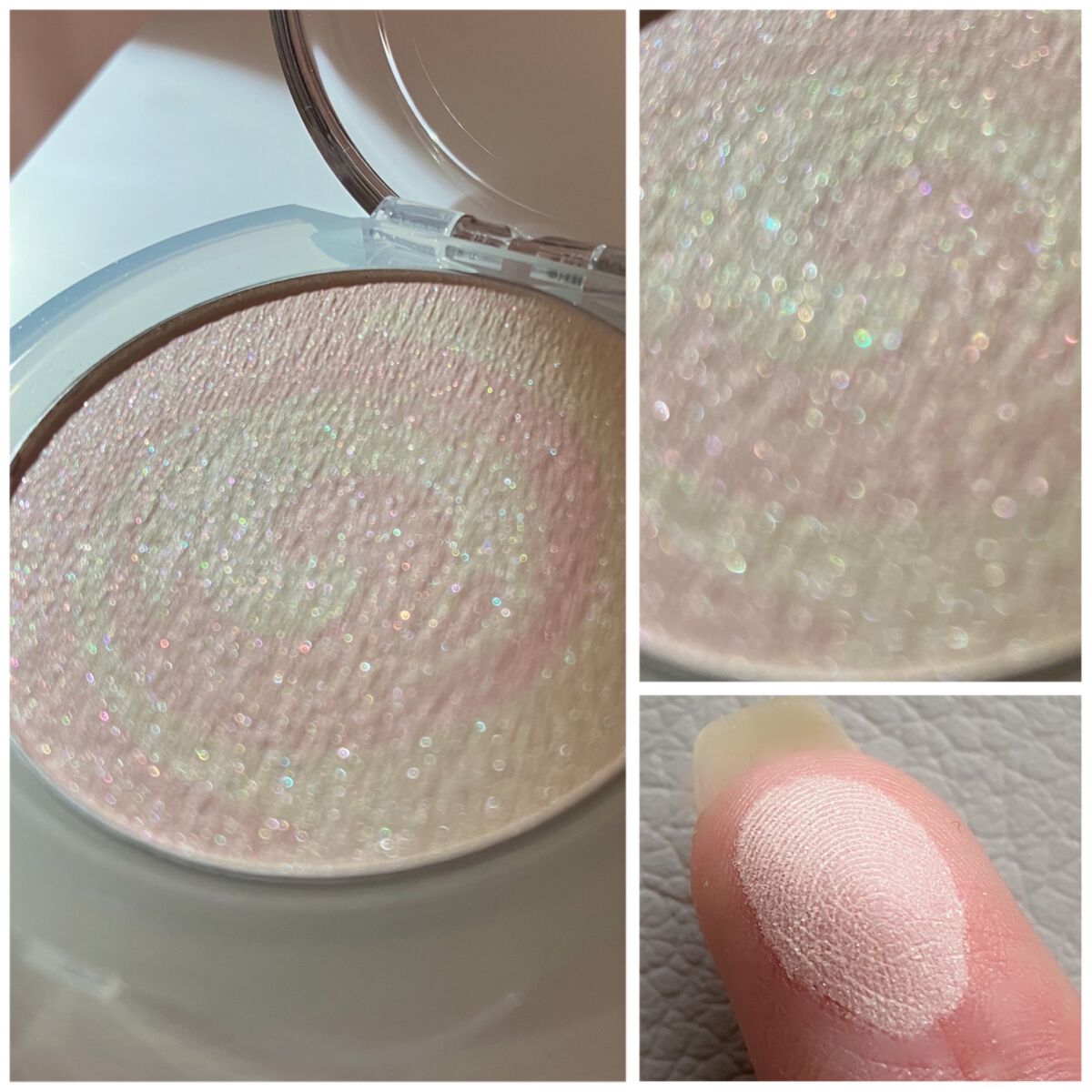 マーブルハイライター/キスミー フェルム/プレストパウダーを使ったクチコミ(3枚目)