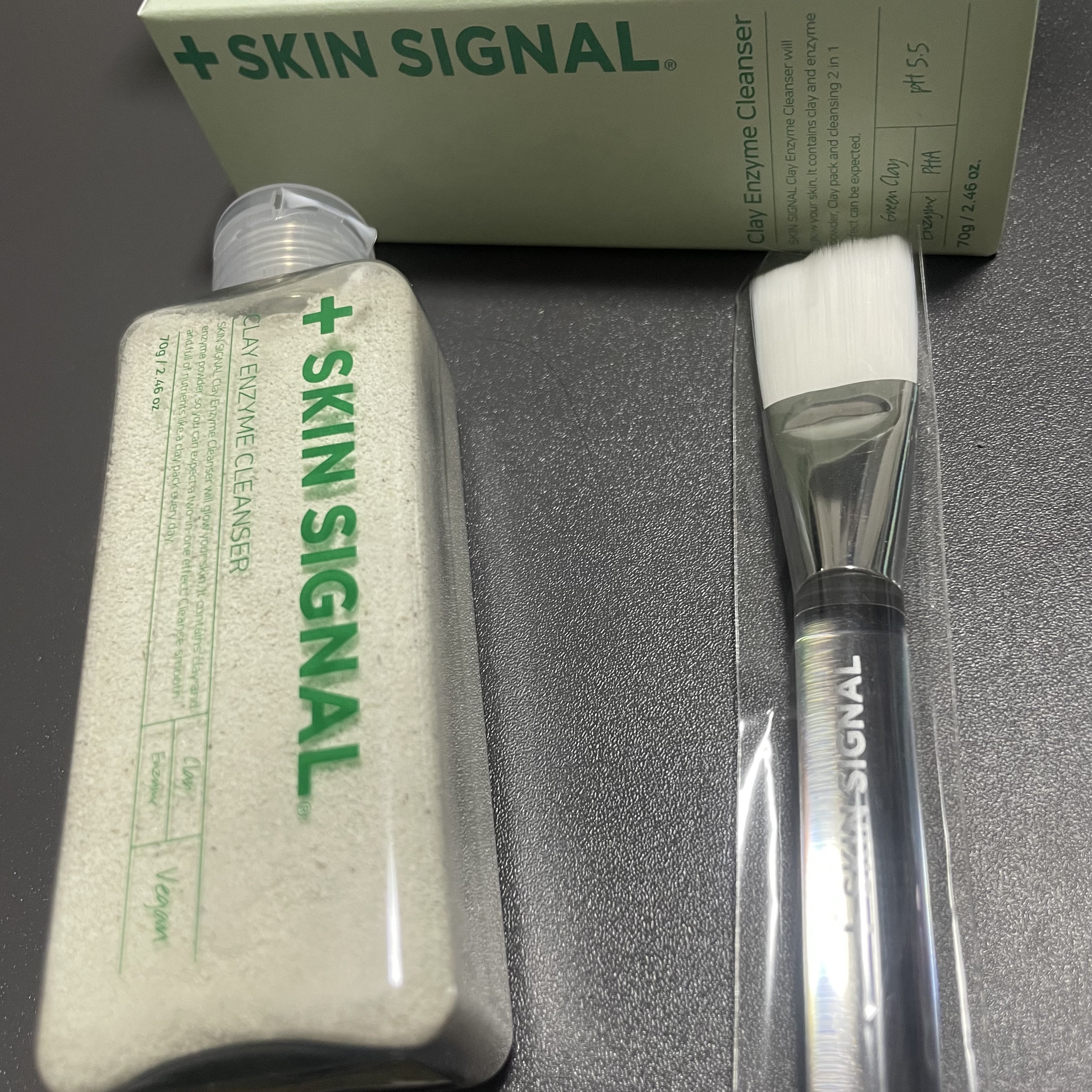 グリーン クレイ酵素クレンザー/SKIN SIGNAL/洗顔パウダーを使ったクチコミ（1枚目）