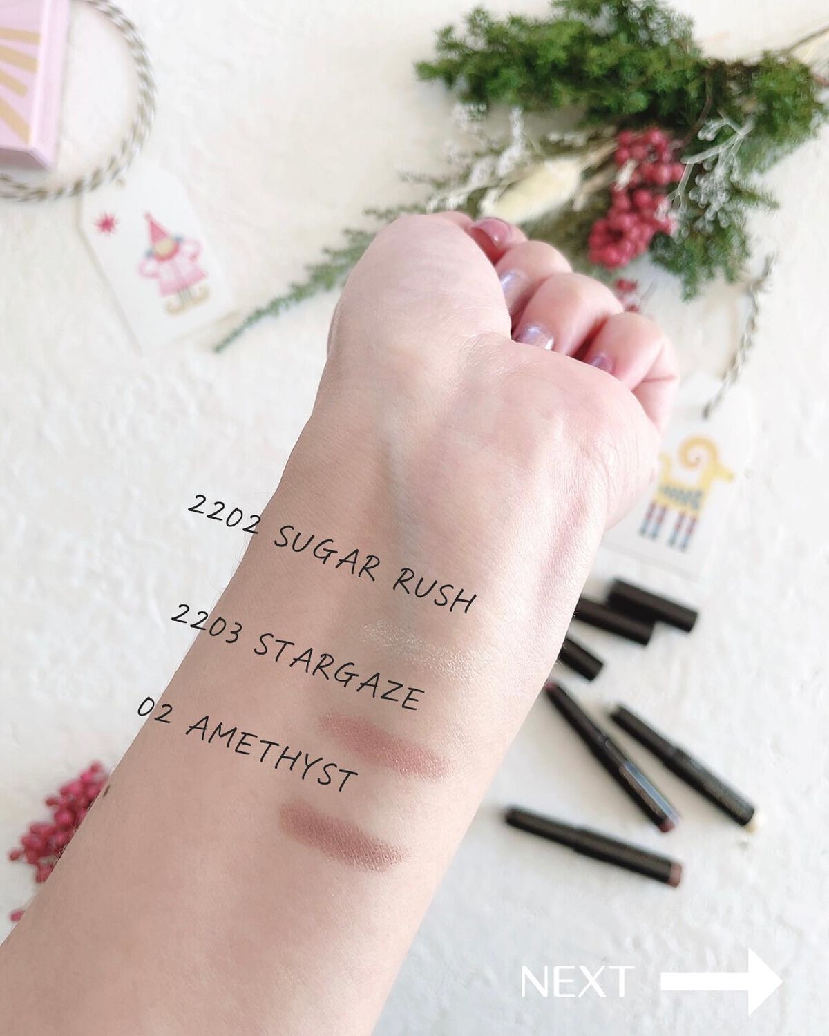 スプレンディド シマーズ キャビアスティック トリオ /ローラ メルシエ/メイクアップキットを使ったクチコミ(3枚目)