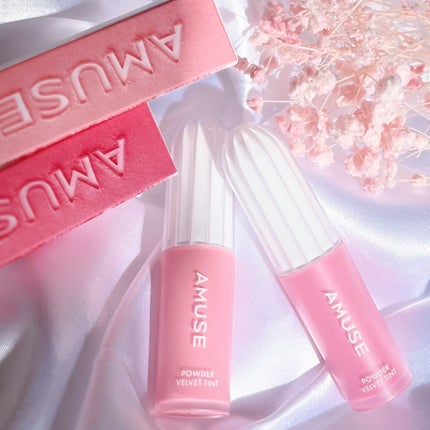パウダーベルベットティント/AMUSE/リップティントを使ったクチコミ(5枚目)