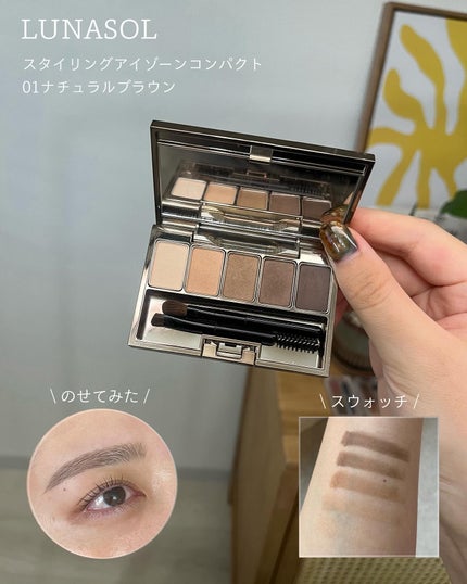 スタイリングアイゾーンコンパクト/LUNASOL/アイシャドウパレットを使ったクチコミ(2枚目)
