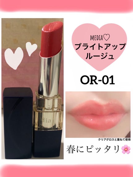 ブライトアップルージュ OR-01/media/口紅の画像