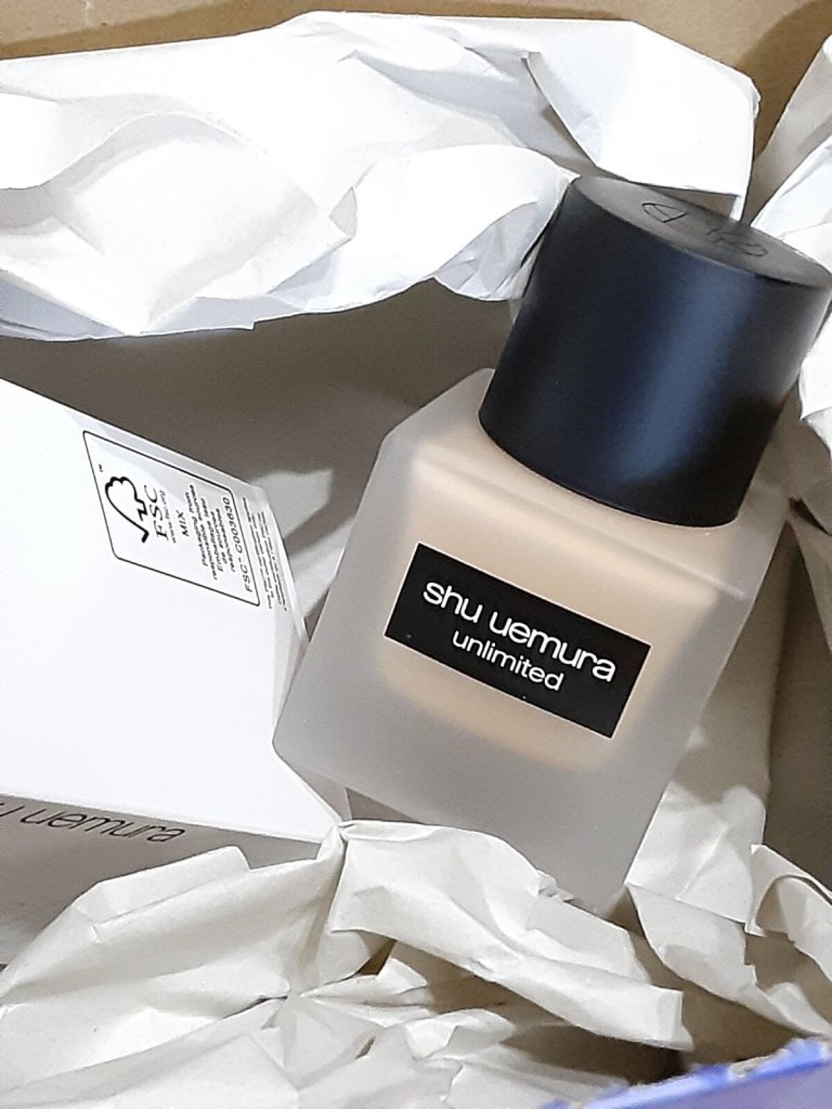 （旧）アンリミテッド ラスティング フルイド/shu uemura/リキッドファンデーションを使ったクチコミ（2枚目）