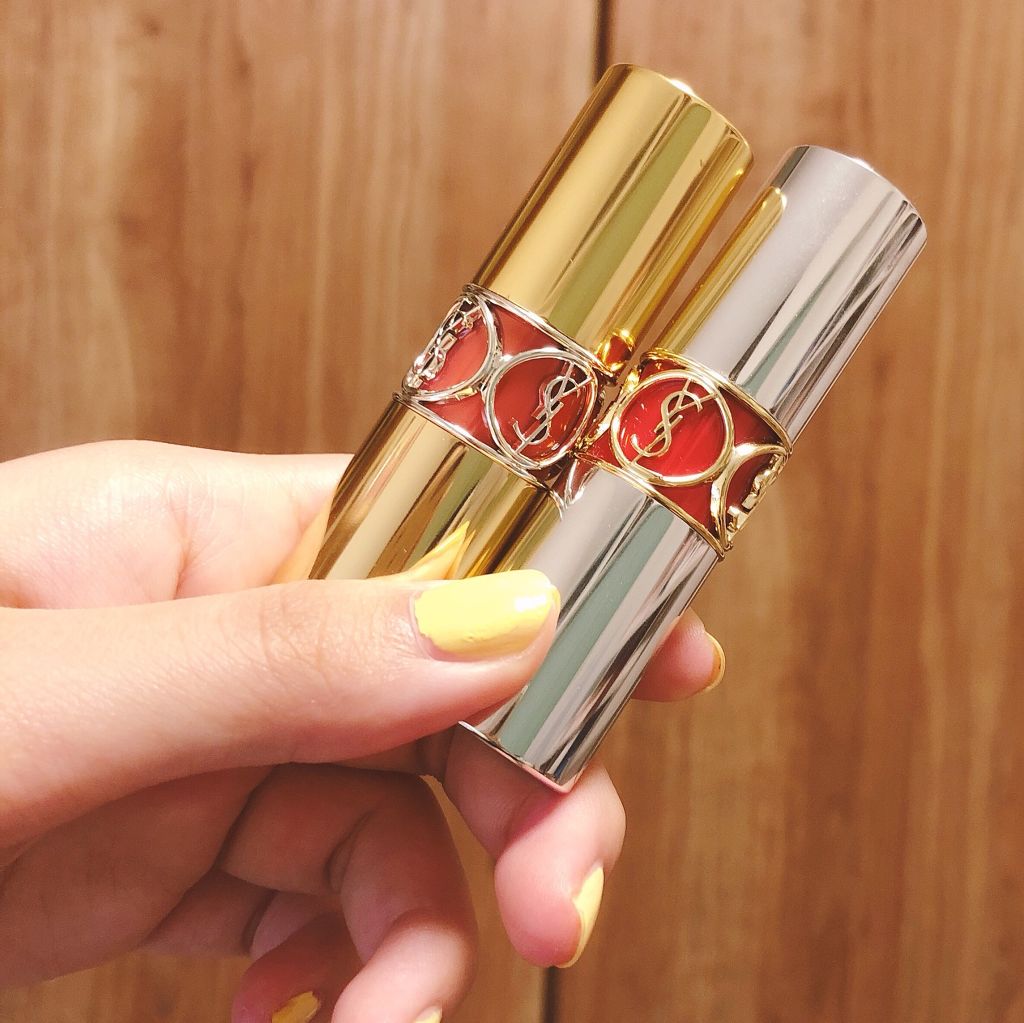 ルージュ ヴォリュプテ シャイン/YVES SAINT LAURENT BEAUTE/口紅を使ったクチコミ(1枚目)