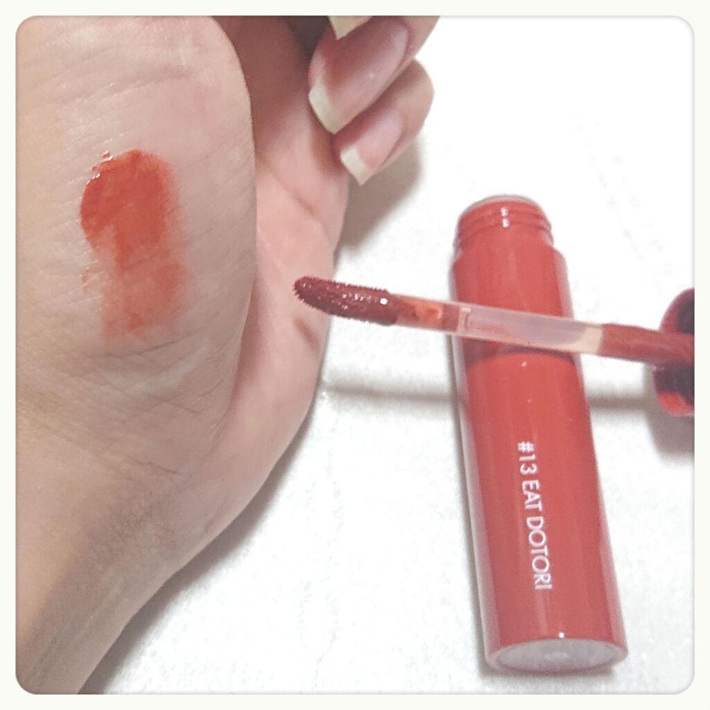 ジューシーラスティングティント/rom&nd/リップティントを使ったクチコミ（3枚目）