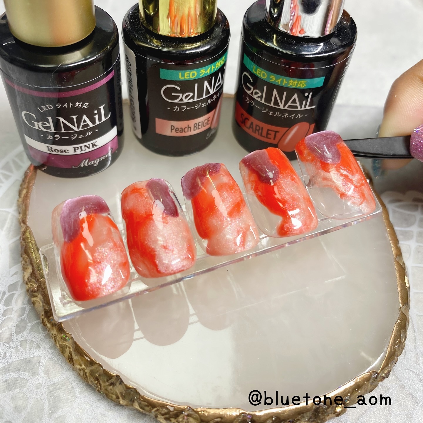 ジェルネイル（ライト対応）/セリア/ジェルネイルを使ったクチコミ（3枚目）